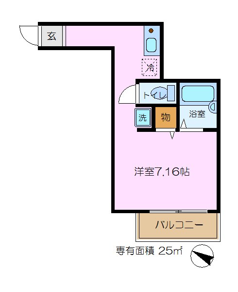 サンパレス大川Ⅱ 間取り