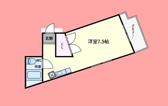 藤テラス 301号室 間取り