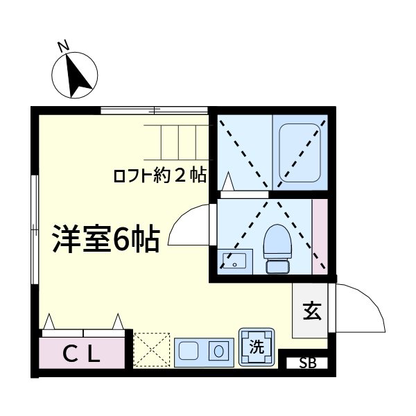 リバネックス菊名 201号室 間取り
