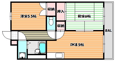 アーバンス・Ｋ 間取り図