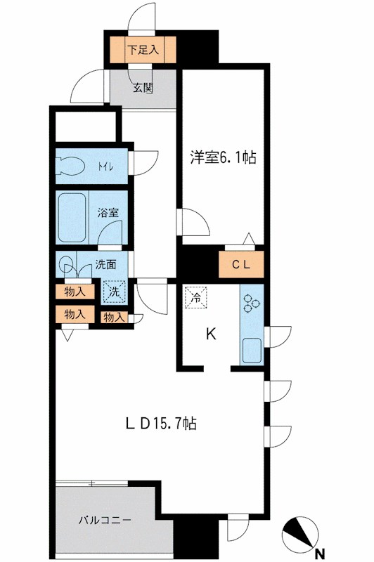メトロタワー山下町 間取り