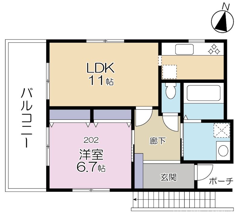 メゾン・ド・シェヴァル 間取り図