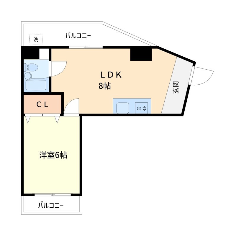 203号室 間取り
