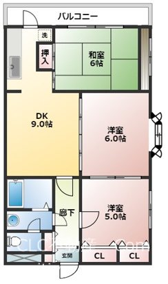 コートトライアングル 間取り図