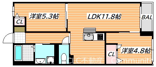 カサブランカ 間取り図
