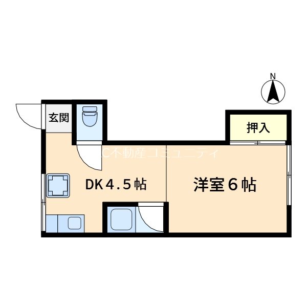 栗谷コーポ 間取り