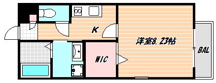 Lily Bell (ﾘﾘｰﾍﾞﾙ) 間取り図