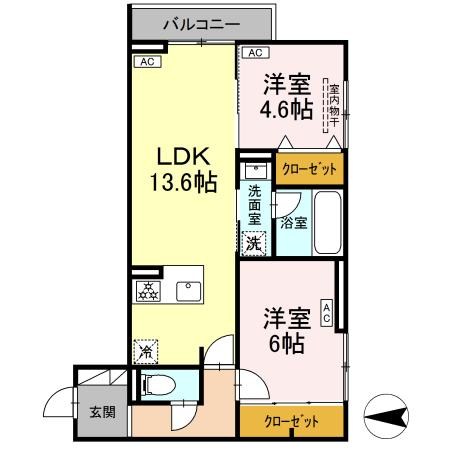 セレスティア西寺尾 間取り