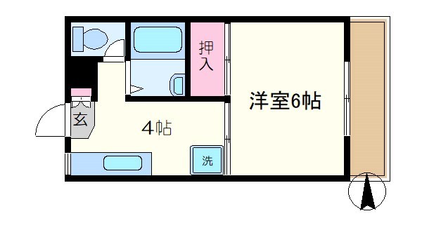 コーポ川中島 間取り