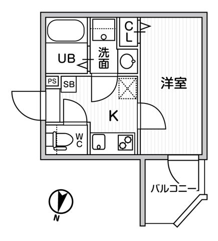 T's Cuore 横濱元町 303号室 間取り