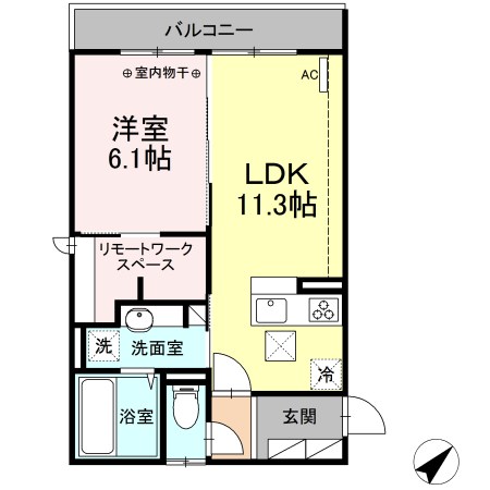 ハイム羽沢横浜国大イレブン 間取り
