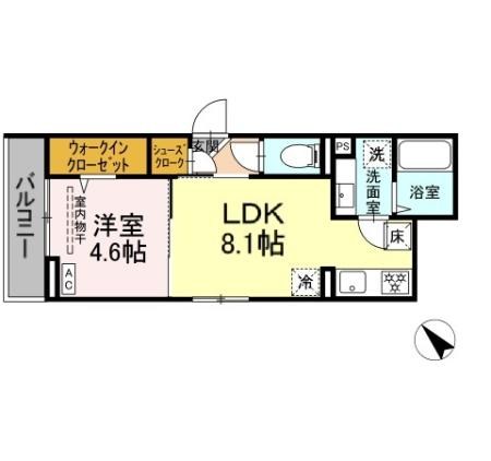D-paina西寺尾 間取り図