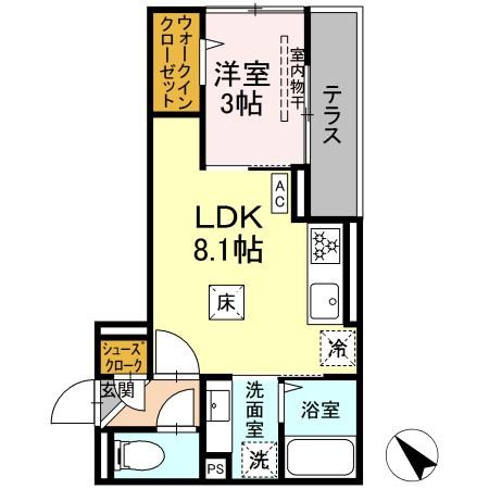 D-paina西寺尾 間取り