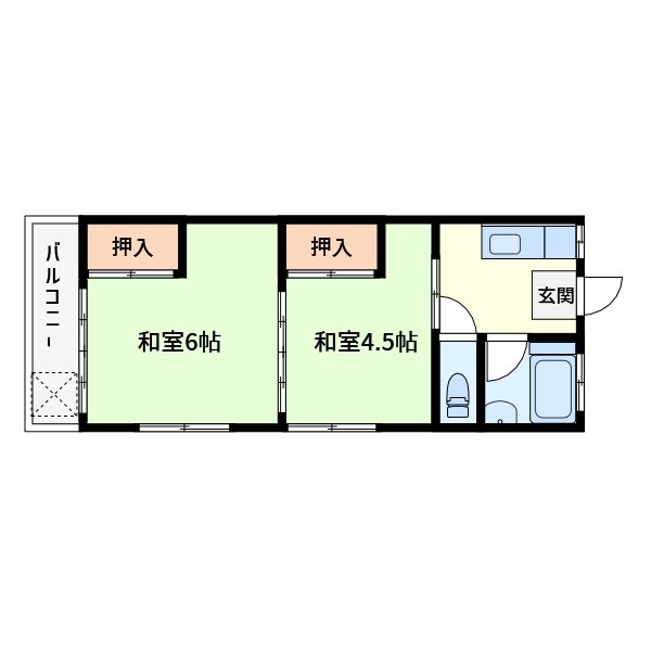 神奈川県川崎市川崎区四谷上町 間取り