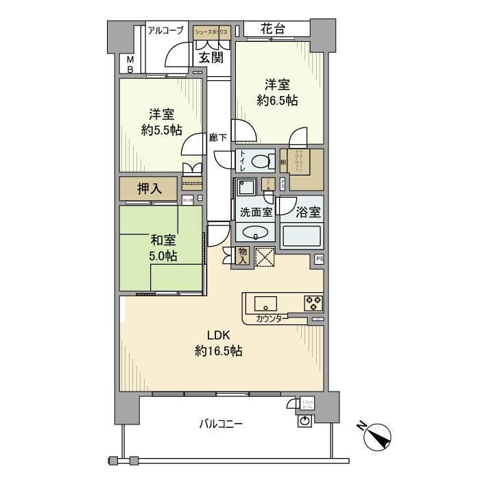 神奈川県川崎市川崎区下並木 間取り