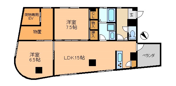 神奈川県横浜市鶴見区本町通３丁目 間取り