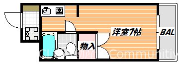 ハイブリッジＦ   間取り