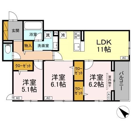 千葉県市川市福栄１丁目 間取り