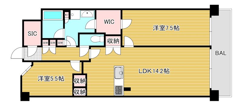 千葉県船橋市行田１丁目 間取り