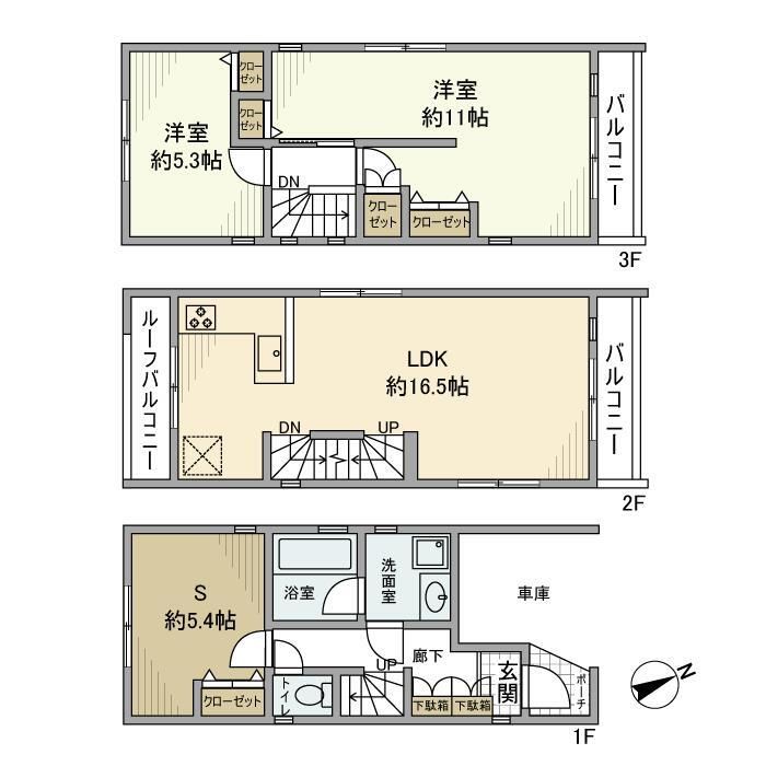 神奈川県川崎市中原区宮内１丁目 間取り
