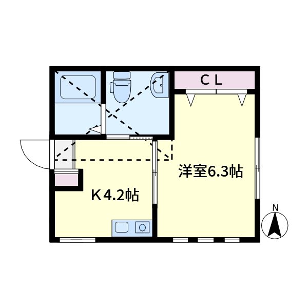 G・Aタウン追浜 B棟 間取り