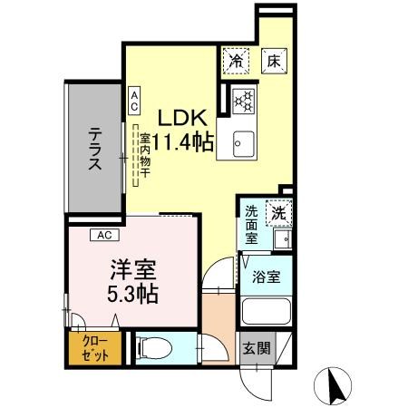 D'Bless横濱赤門通り 間取り
