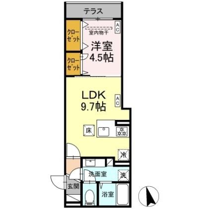 D'Bless横濱赤門通り 間取り