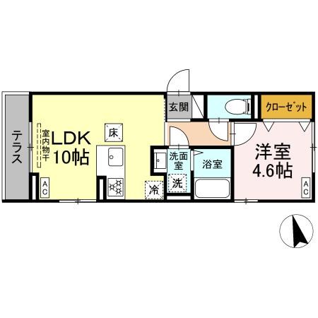 D'Bless横濱赤門通り 間取り