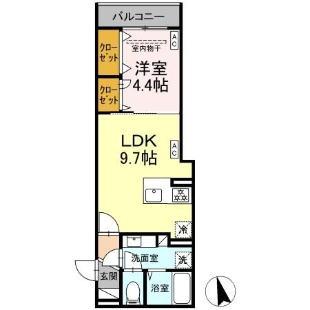D'Bless横濱赤門通り 間取り