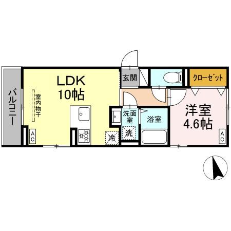 D'Bless横濱赤門通り 間取り