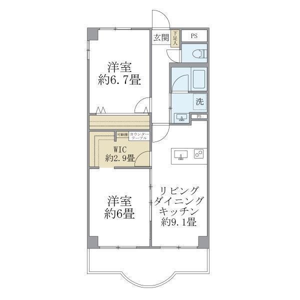 千葉県船橋市海神町南１丁目 間取り