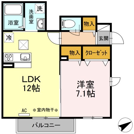 カーサ　デ　白楽 間取り