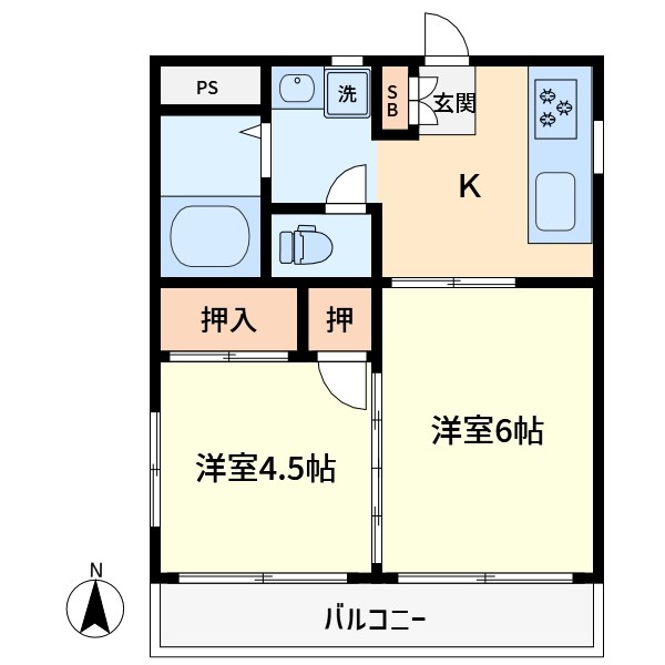 神奈川県川崎市川崎区渡田東町 間取り