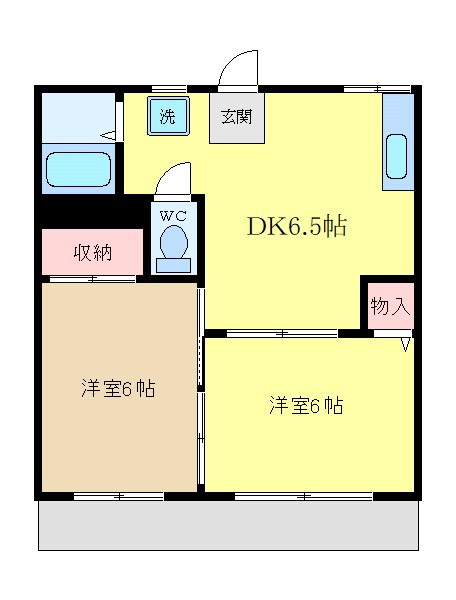 神奈川県横浜市鶴見区市場上町 間取り