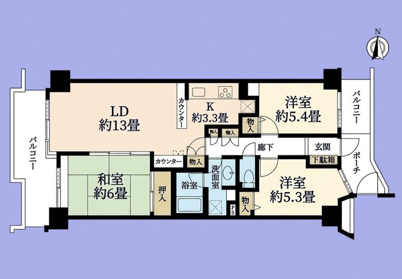 神奈川県横浜市金沢区谷津町 間取り