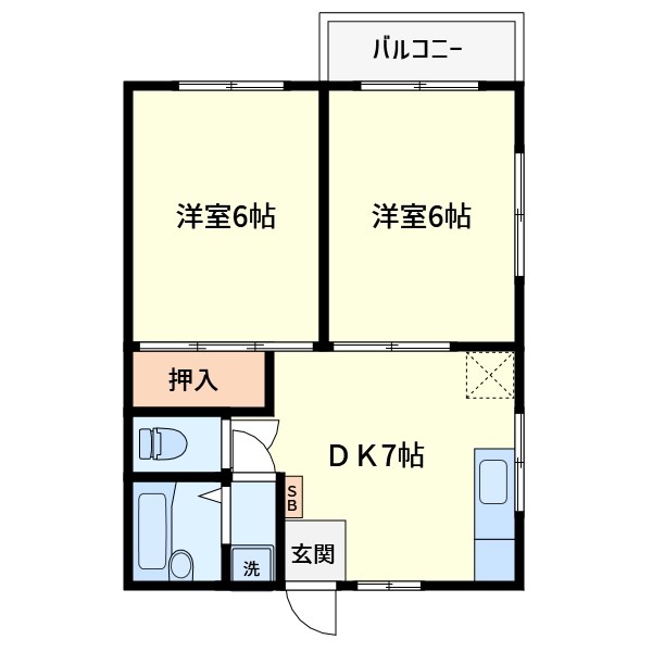 神奈川県川崎市川崎区小田２丁目 間取り