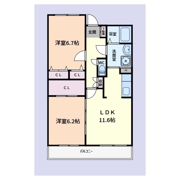 神奈川県横浜市磯子区田中２丁目 間取り