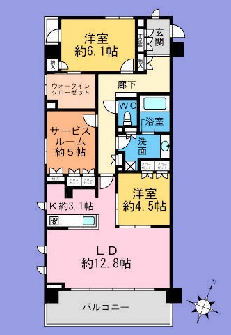 神奈川県横浜市磯子区中原４丁目 間取り