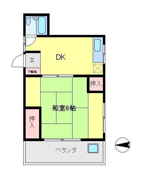 神奈川県川崎市中原区上平間 間取り