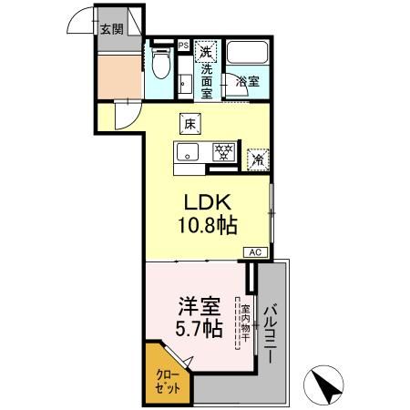 神奈川県横浜市鶴見区市場西中町 間取り
