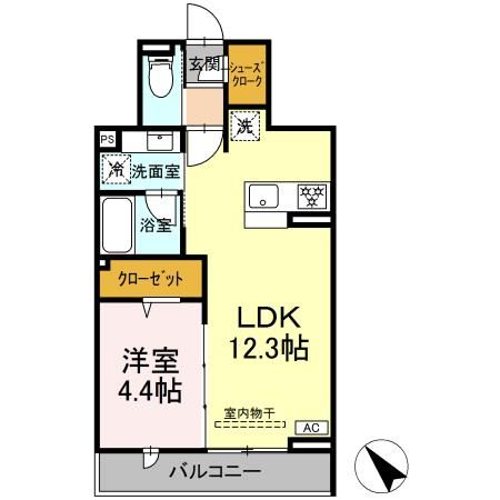 神奈川県横浜市鶴見区市場西中町 間取り