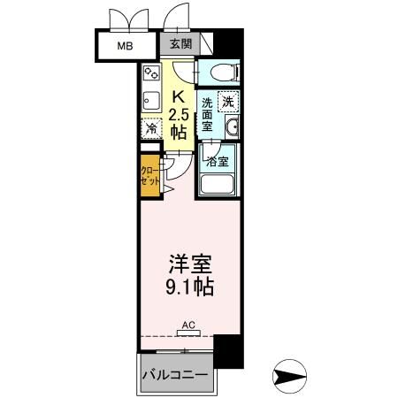 神奈川県川崎市中原区中丸子 間取り