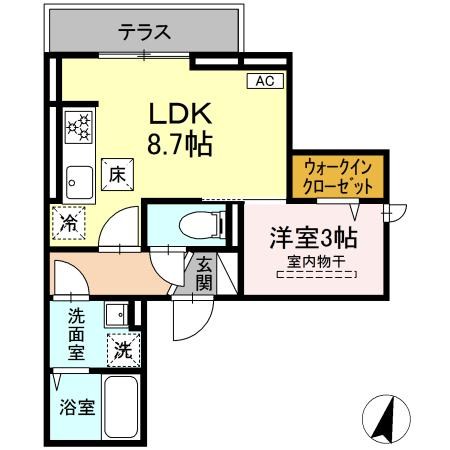 D Paina弘明寺Ⅱ 間取り