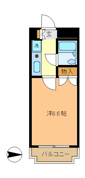 神奈川県横浜市鶴見区鶴見中央１丁目 間取り