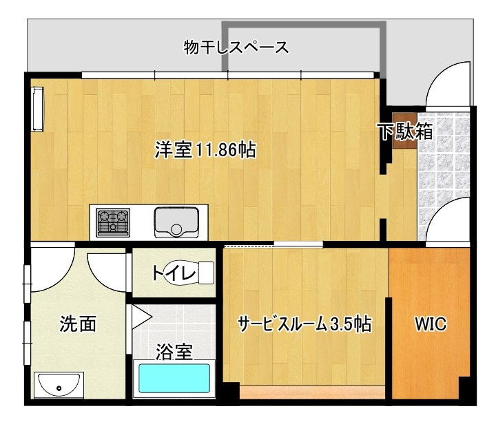 チェリーロードたまゆ 間取り
