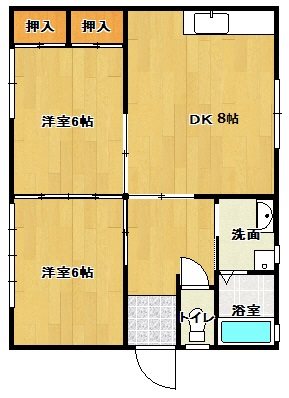 サンハイツ上乃木Ⅱ 間取り