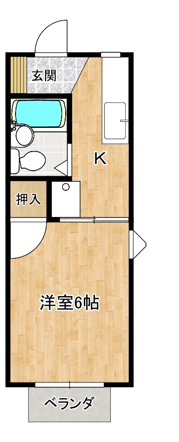 コーポたつみ  間取り