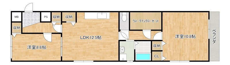 キャッスルコート天神 間取り
