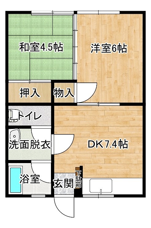 コーポクラモト 間取り