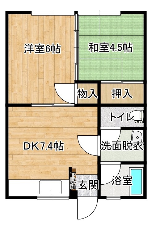 コーポクラモト 間取り
